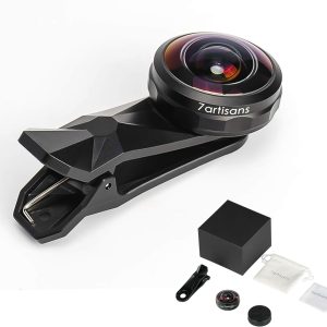 7artisans Mobile Phone Fisheye Lens Compatible for iPhone4/iPhone5/iPhone6/iPhone7/iPhone8/iPhoneX/iPhone11/iPhone12